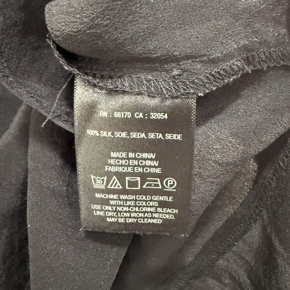 Maeve Silk Tank Top Womens 0 Strappy Sleeveless Flowy Ruffle Back Anthropologie - Picture 5 of 8